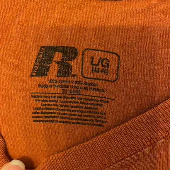 Large mens burnt orange university of Texas Longhorns t-shirt - Picture 2 of 3